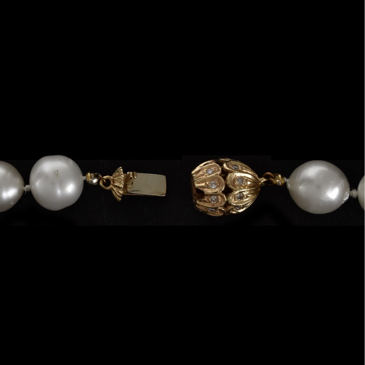 Pearl, Diamond and 14K Necklace