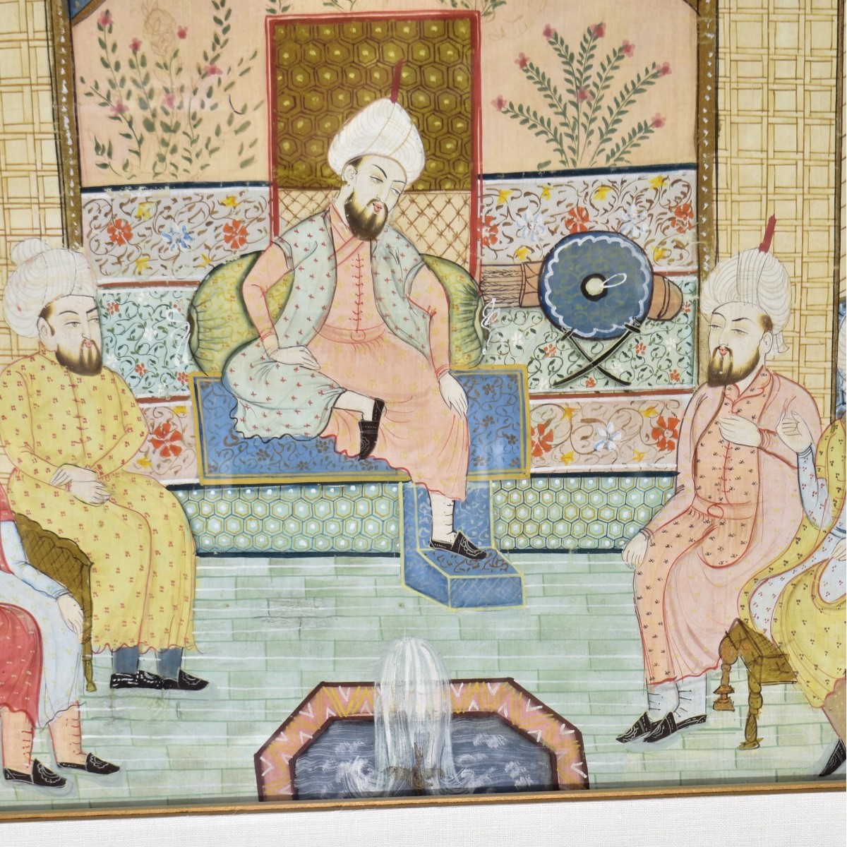 Large 20th C. Persian Mughal Painting