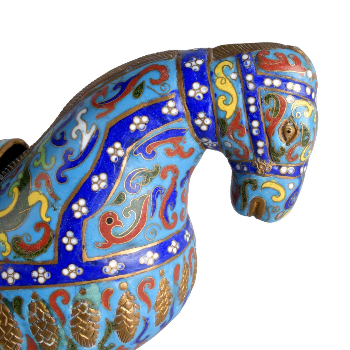 Chinese Cloisonne Horse Figurine