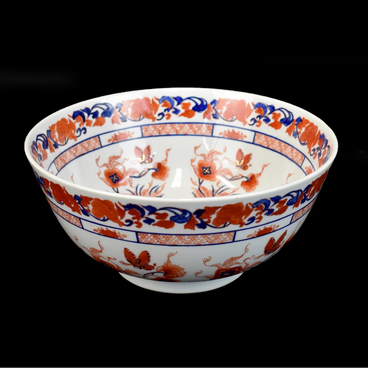 Chinese Imari Bowl and Inset Jade Box Tableware