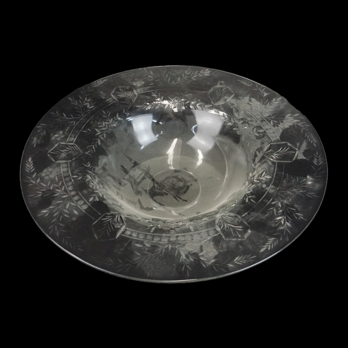 Glastonbury - Lotus Etched Crystal Tableware