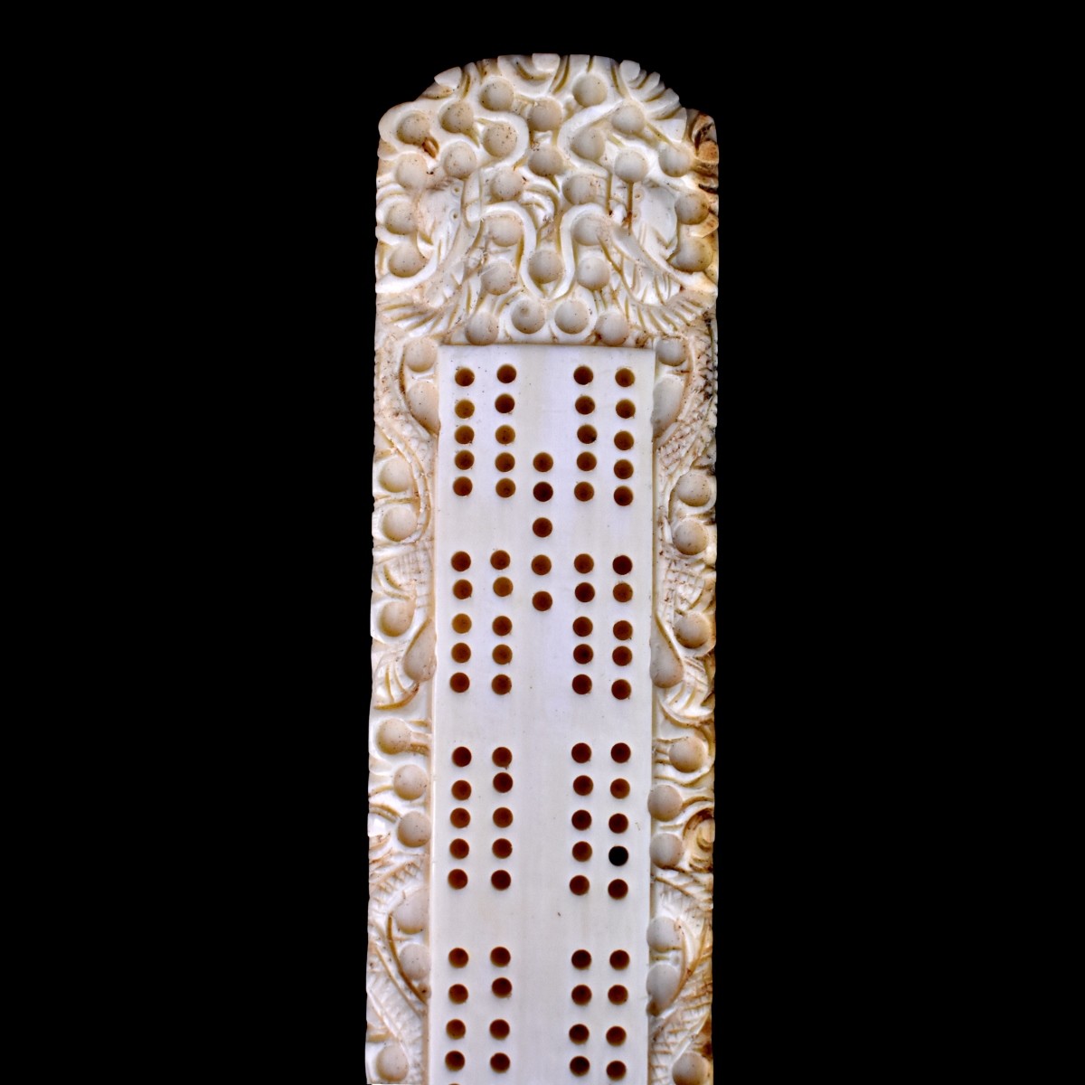 Four Chinese Carved Cribbage Boards