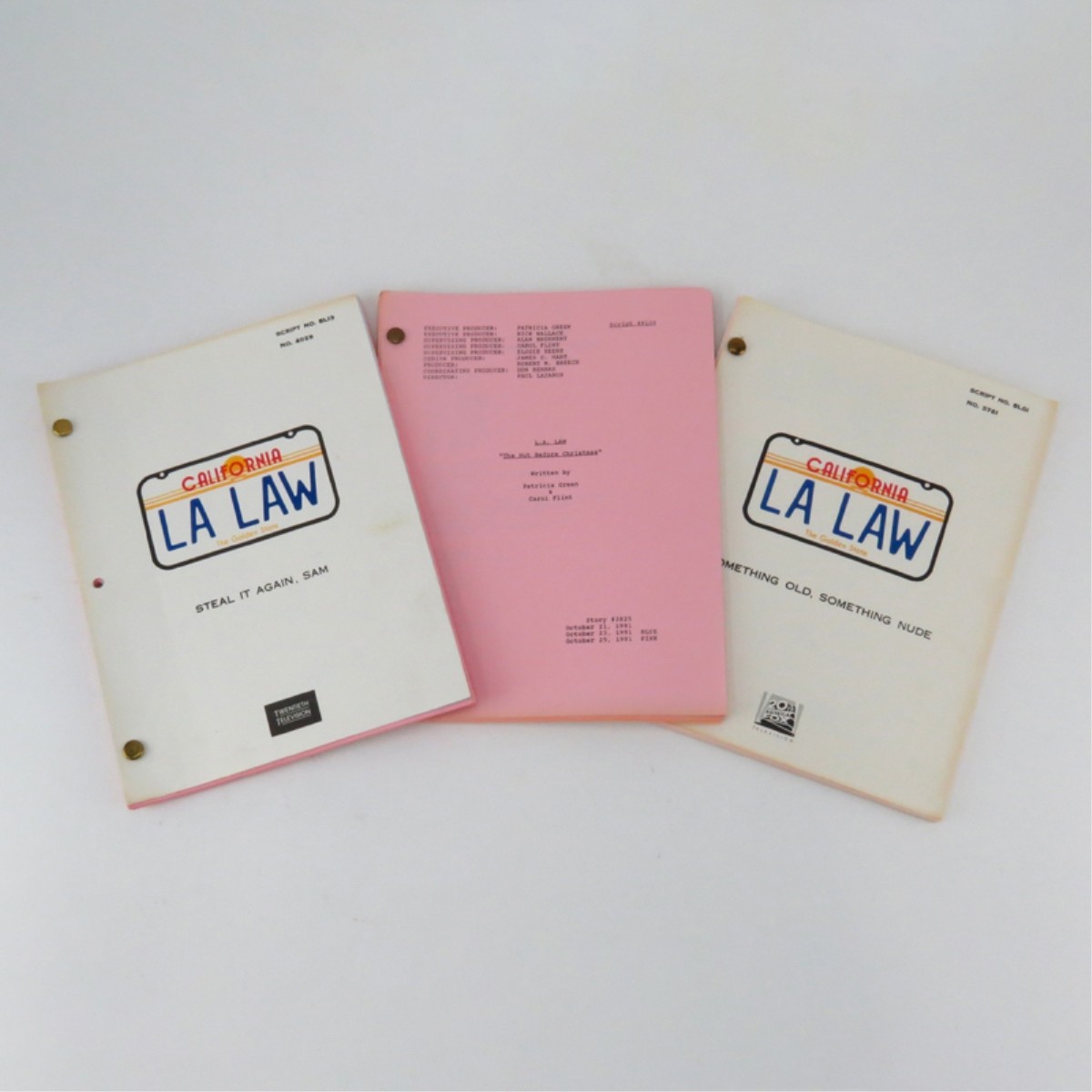 Three California LA Law Scripts