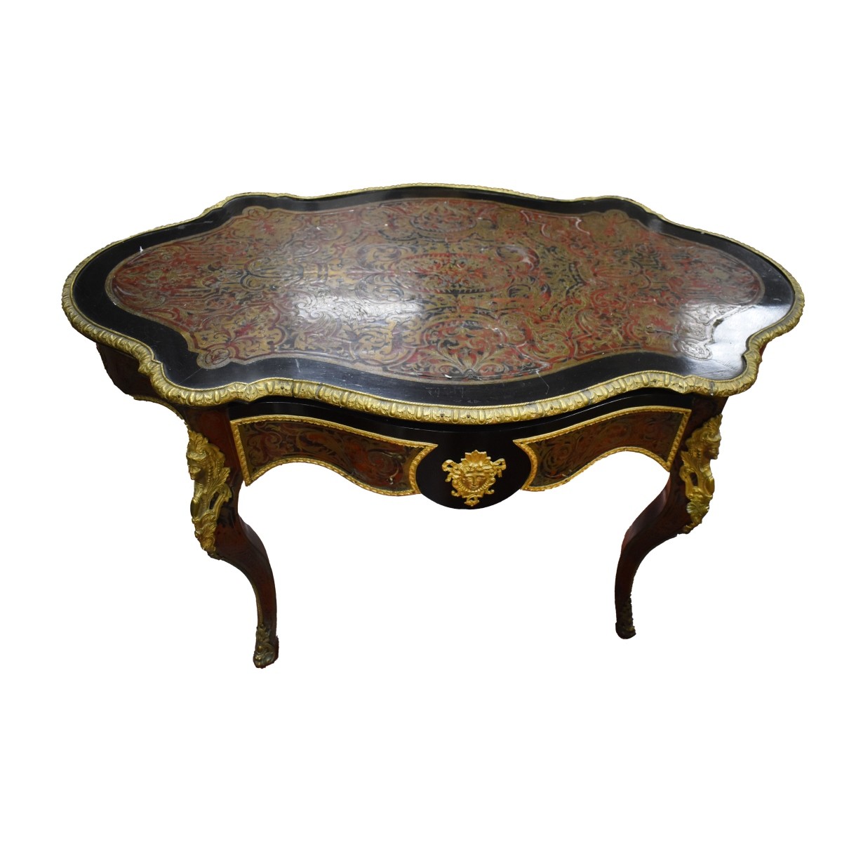 19/20C French Bronze Mounts Boulle Desk