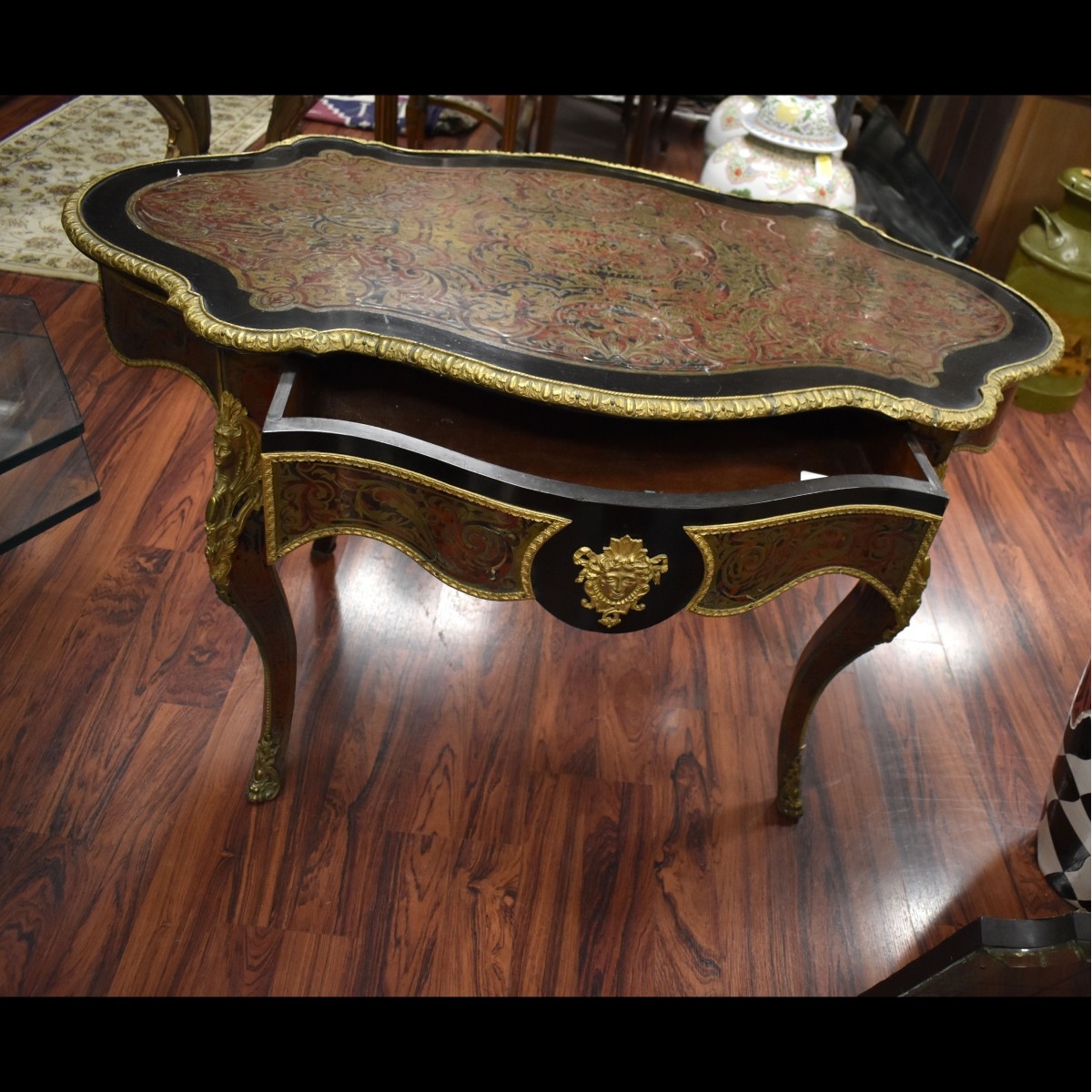 19/20C French Bronze Mounts Boulle Desk