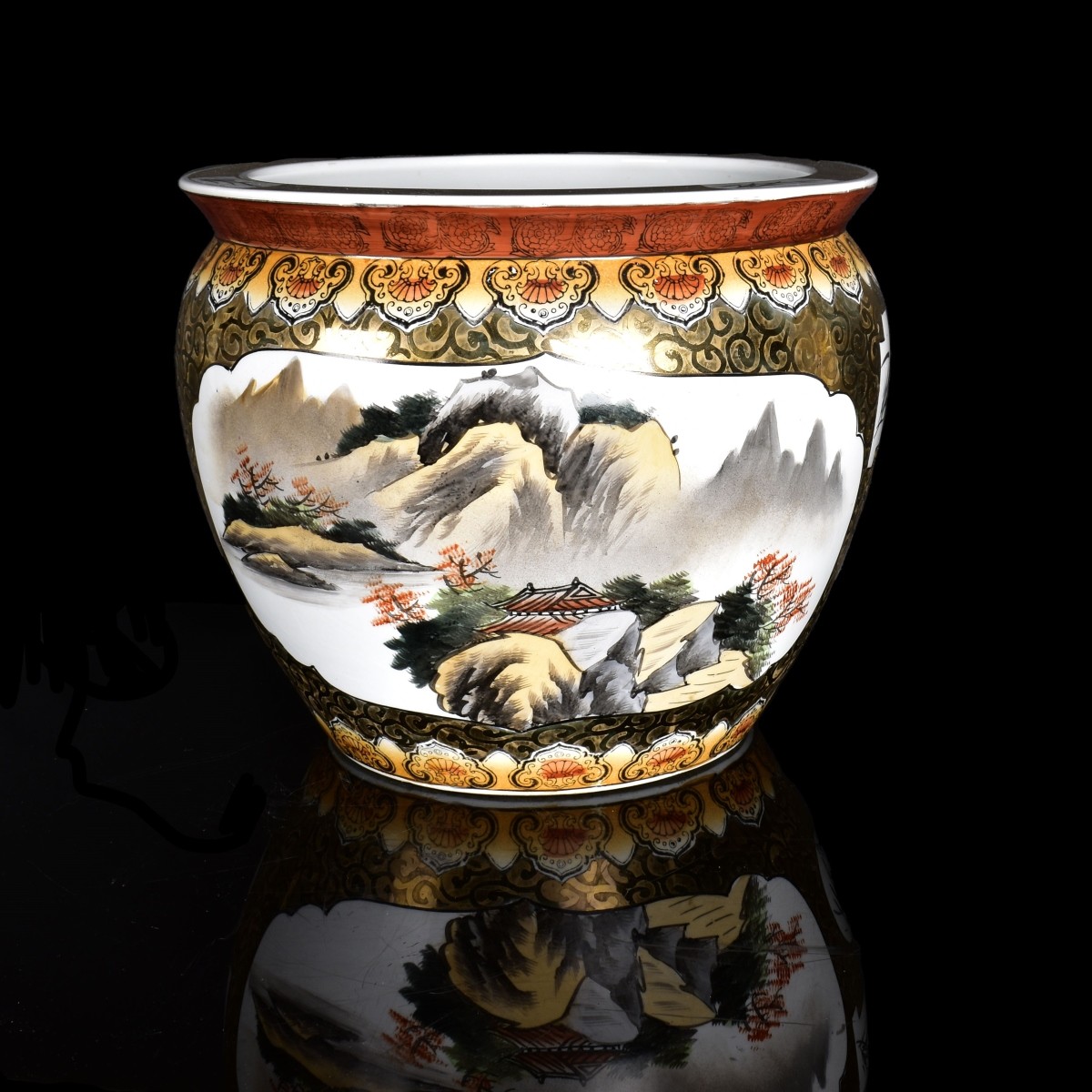 Large Chinese Porcelain Planter