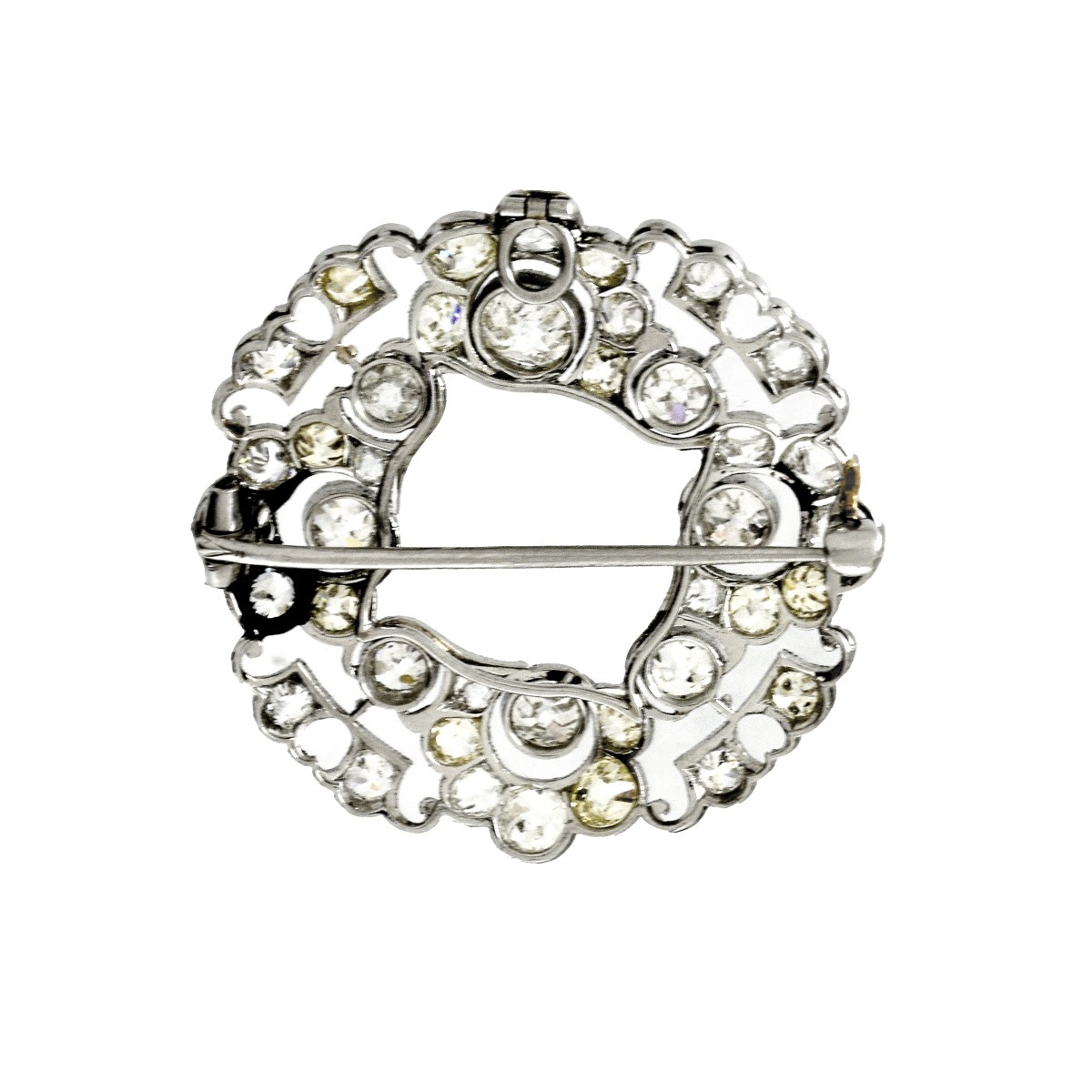 Diamond and Platinum Pendant / Brooch