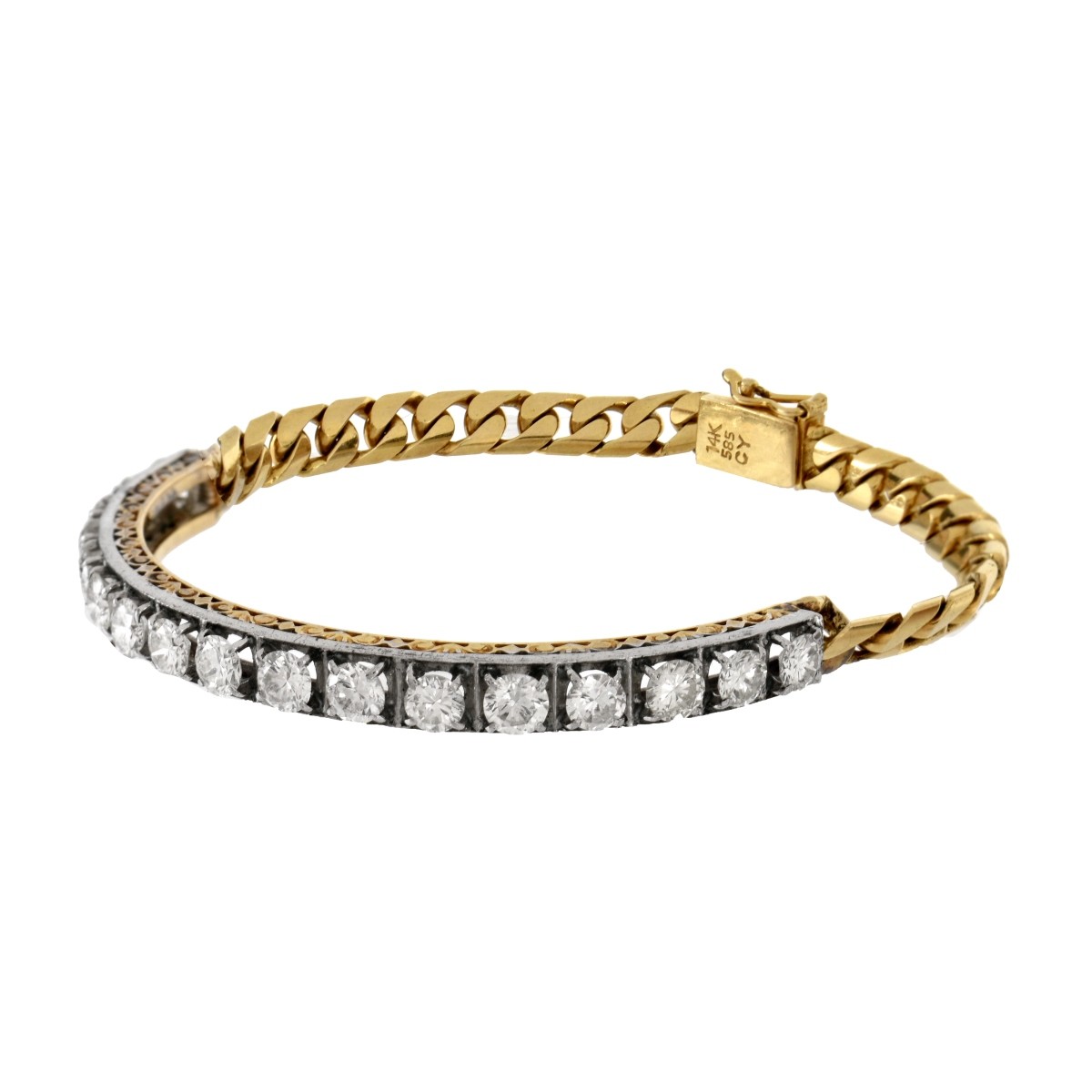 Diamond and 14K Bracelet