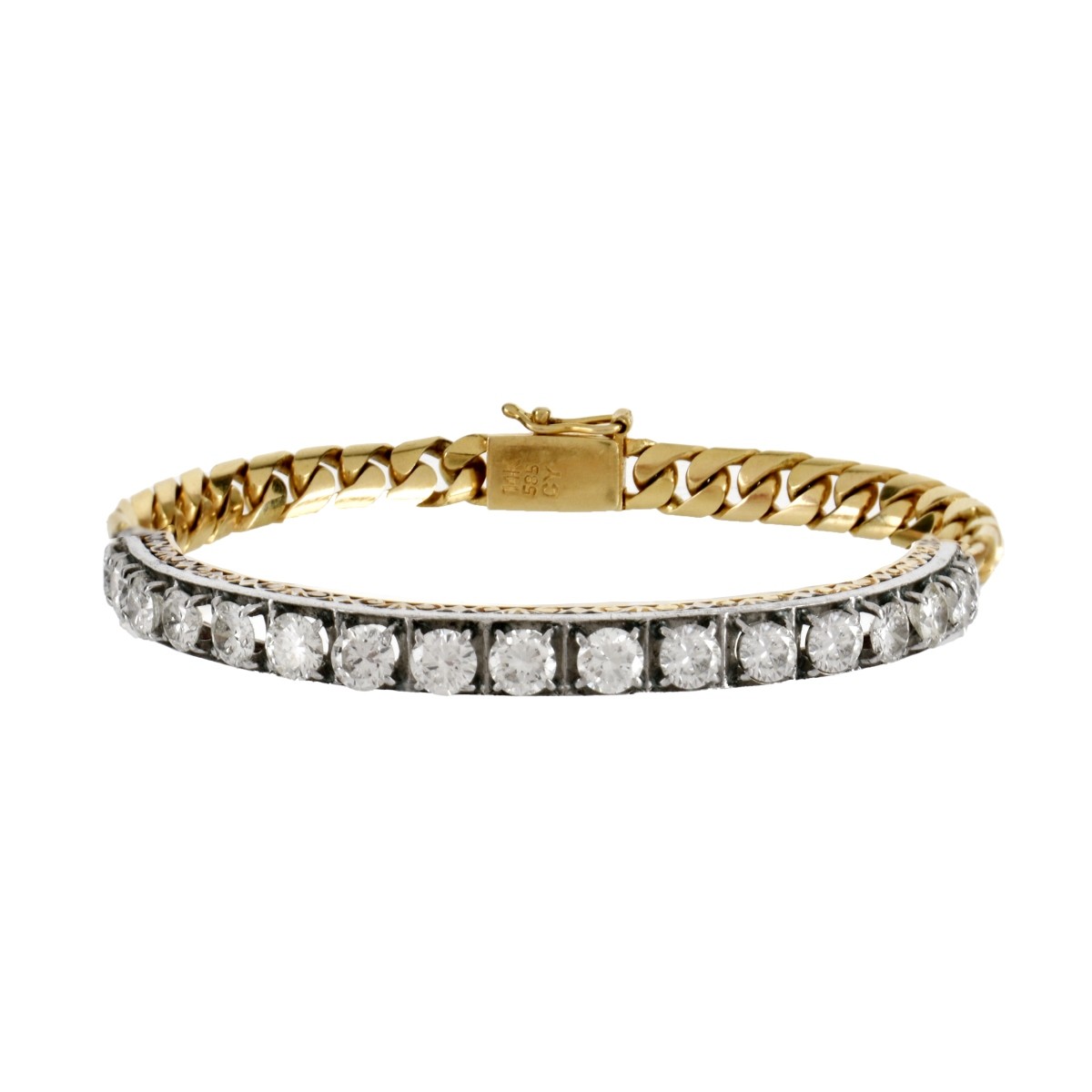 Diamond and 14K Bracelet