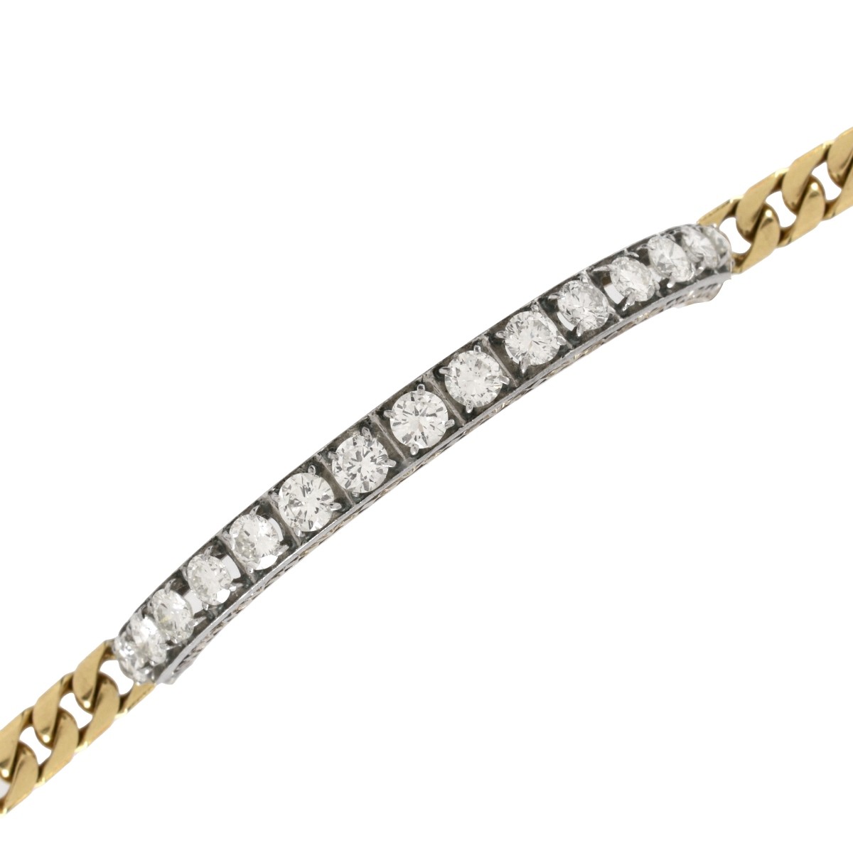 Diamond and 14K Bracelet