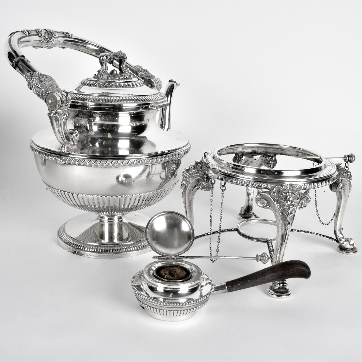 Fratelli Broggi 5-Piece 800 Silver Tea Set