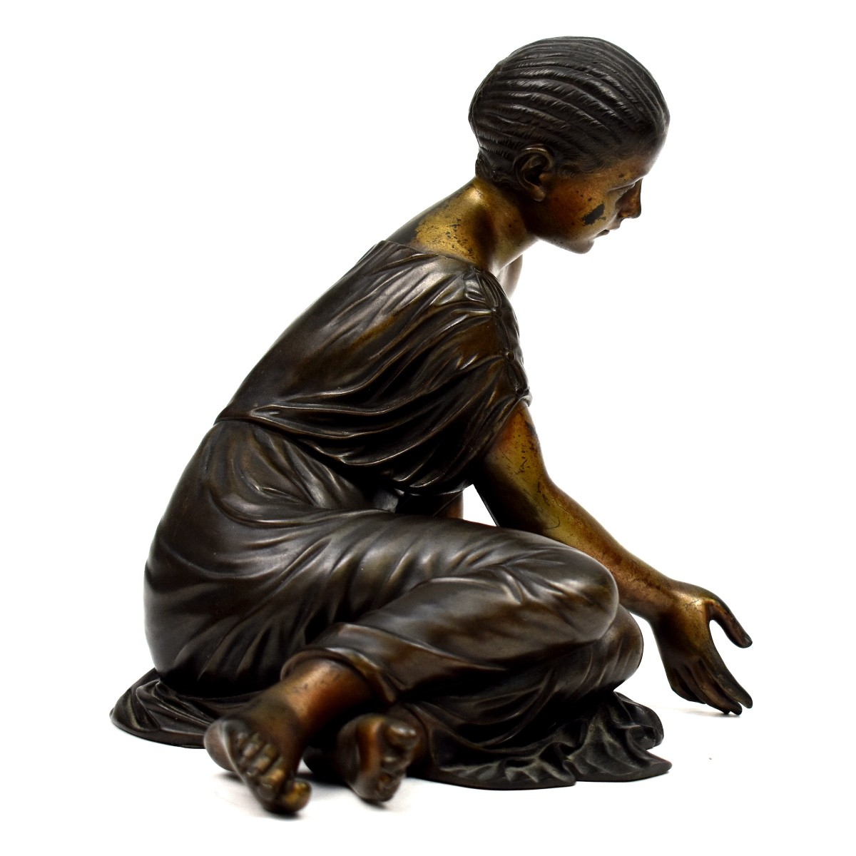 Bronze Sculpture La Joueuse d Osselets