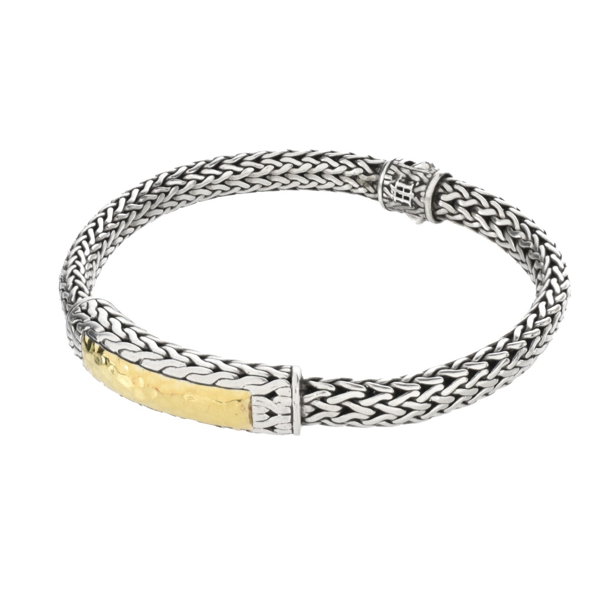 John Hardy Silver and 22K Bracelet