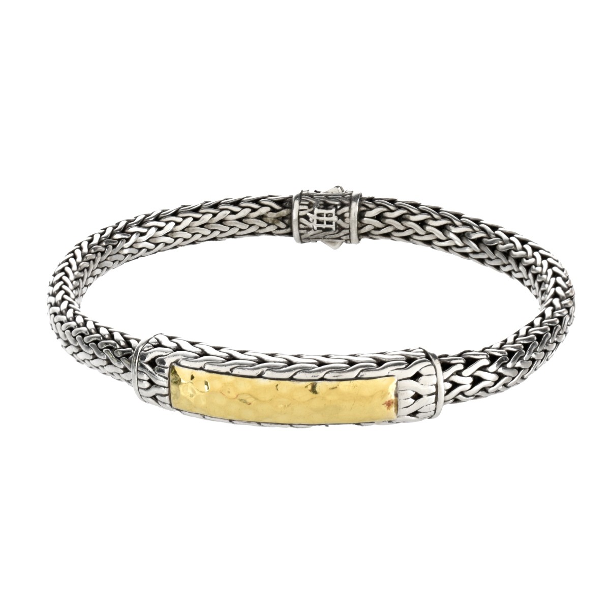 John Hardy Silver and 22K Bracelet