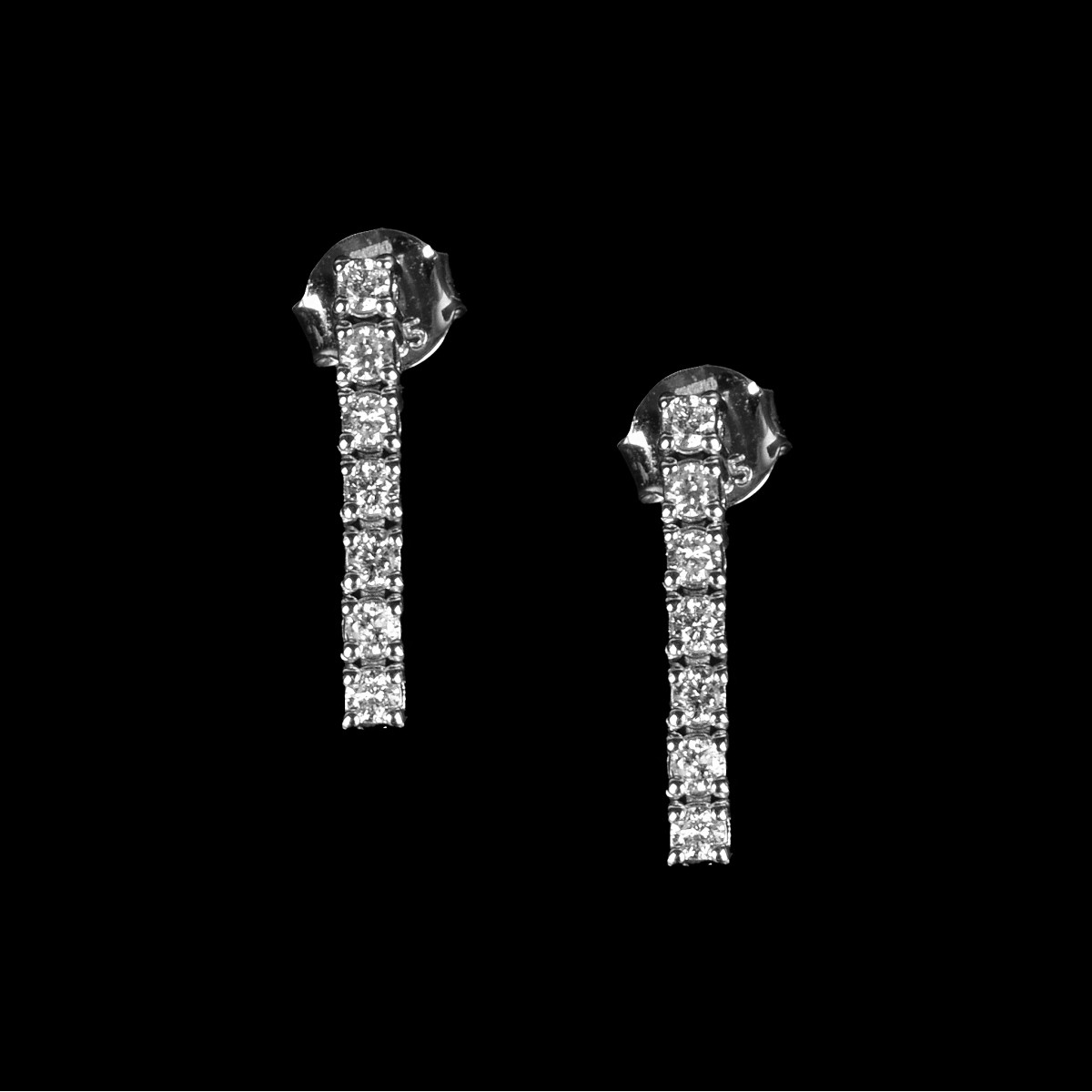 Diamond and 14K Earrings