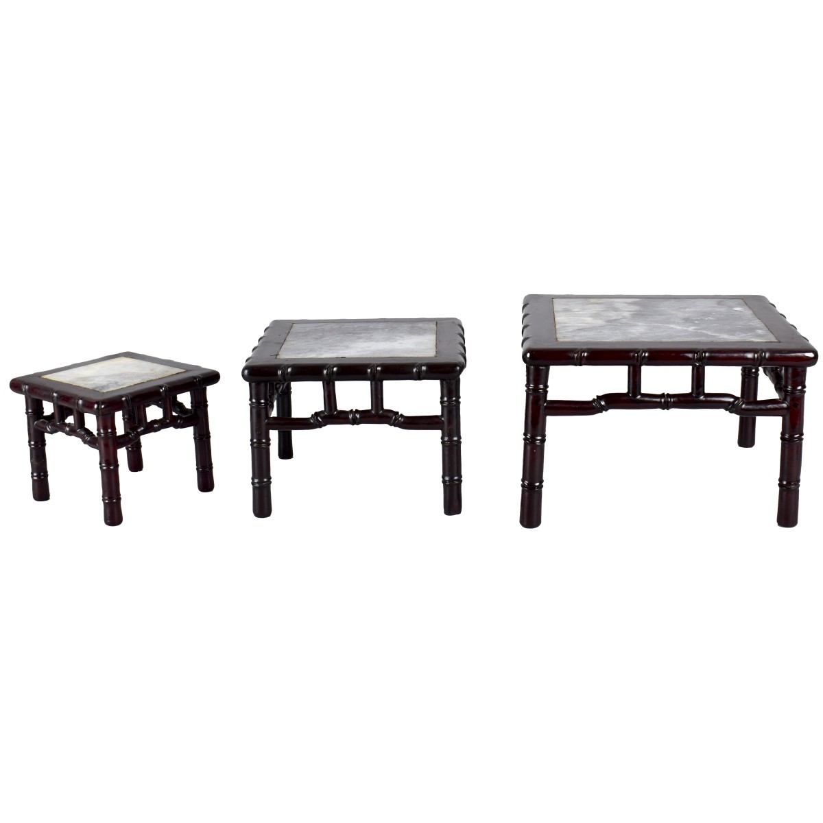 Chinese Marble Top Nesting Tables