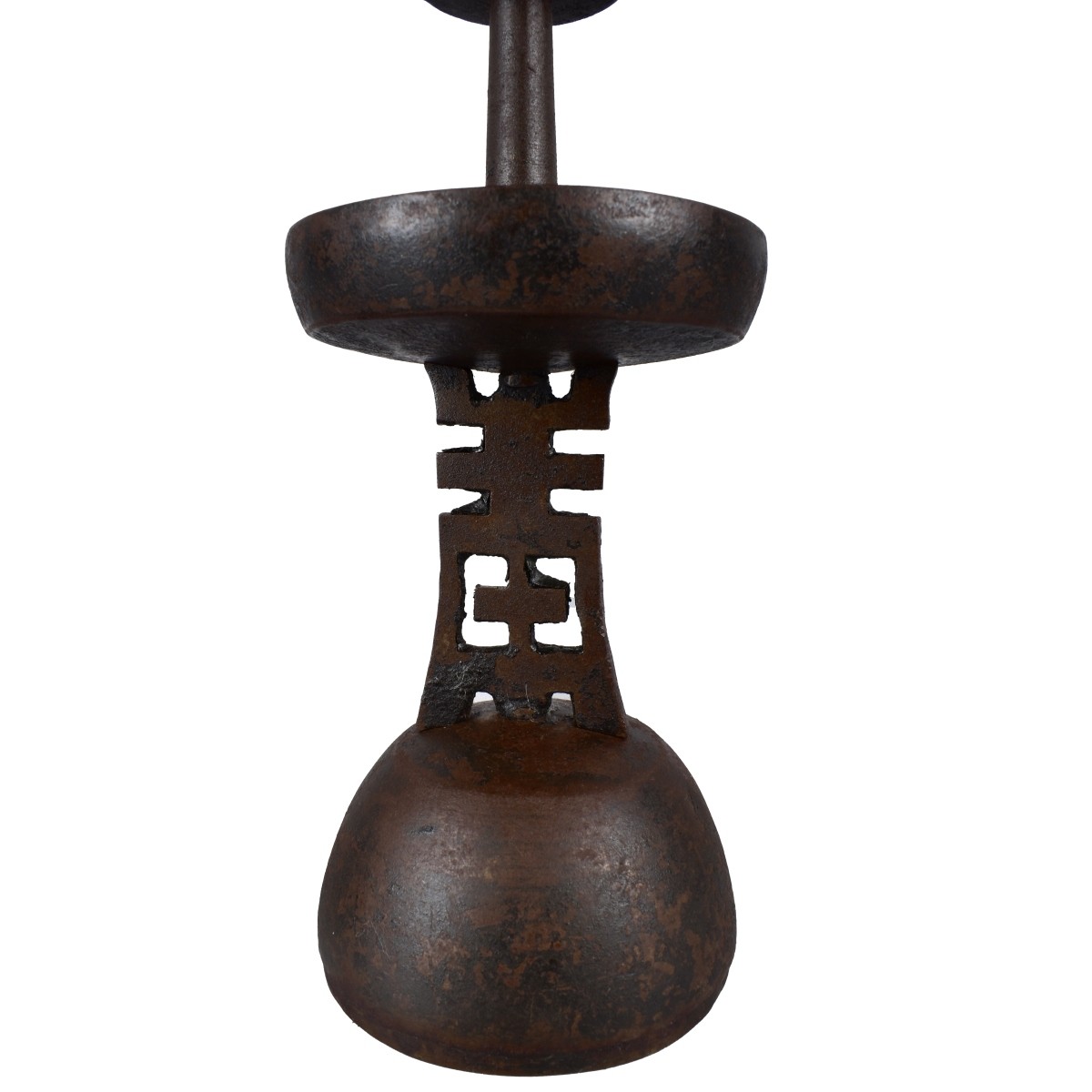 Chinese Wrought Iron Oil Lamps