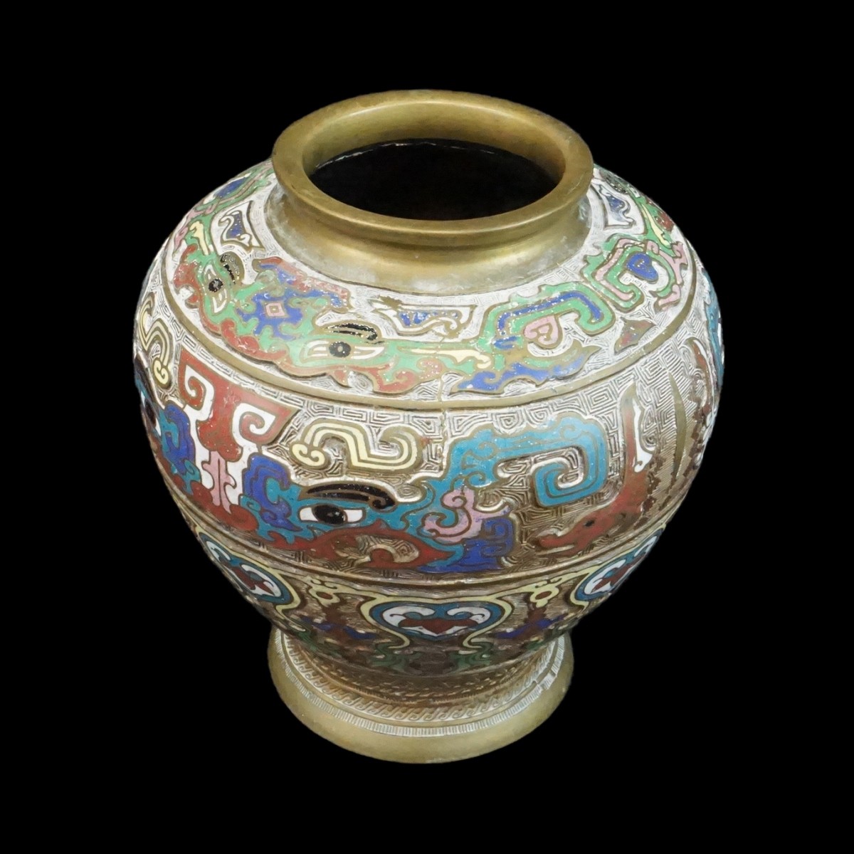 Large Japanese Cloisonne Vase