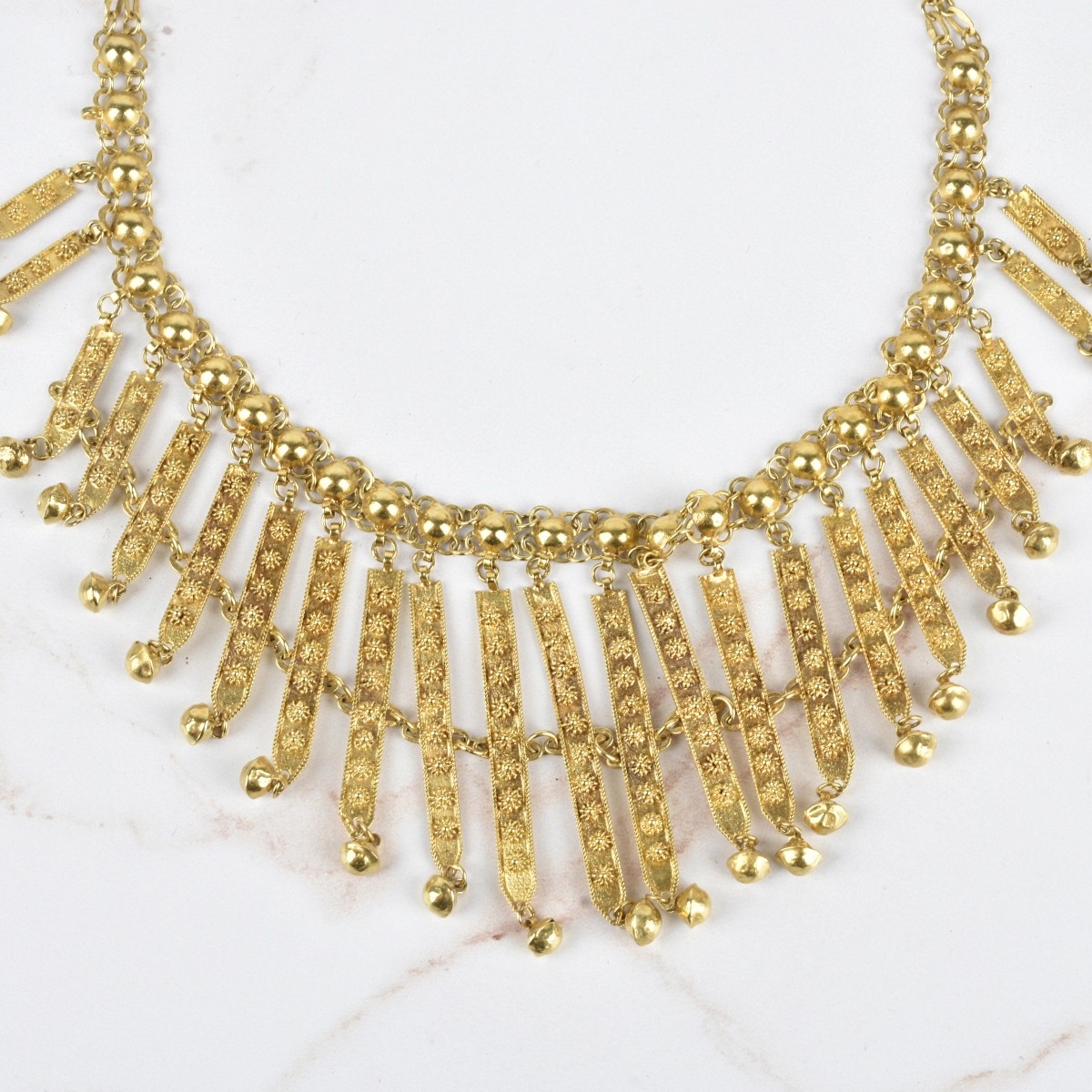 14K Fringe Necklace