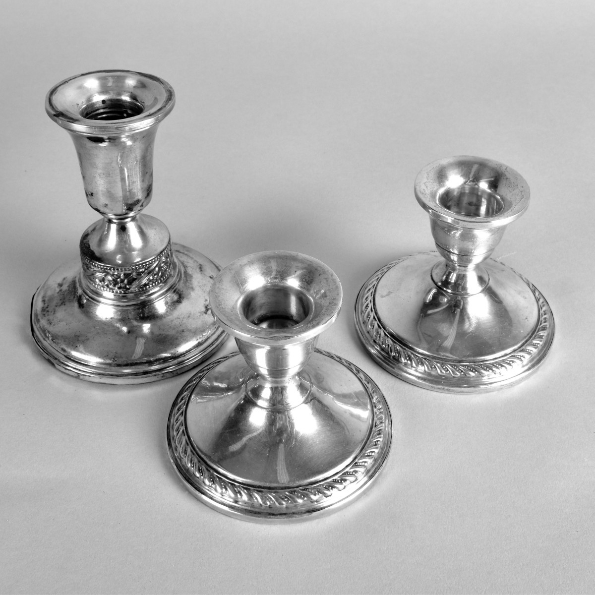 Five Vintage Weighted Sterling Tableware