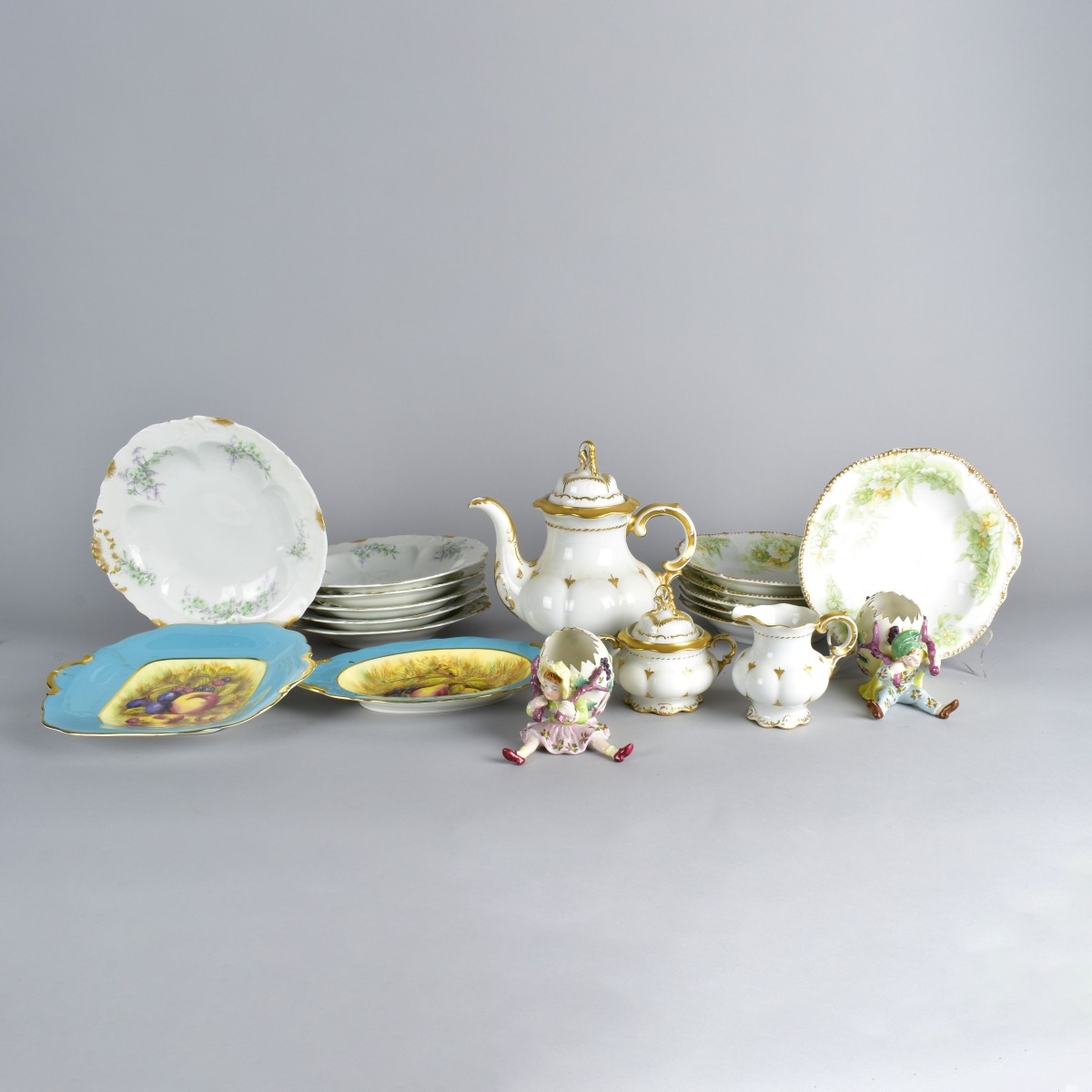 Nineteen Assorted Porcelain Tableware