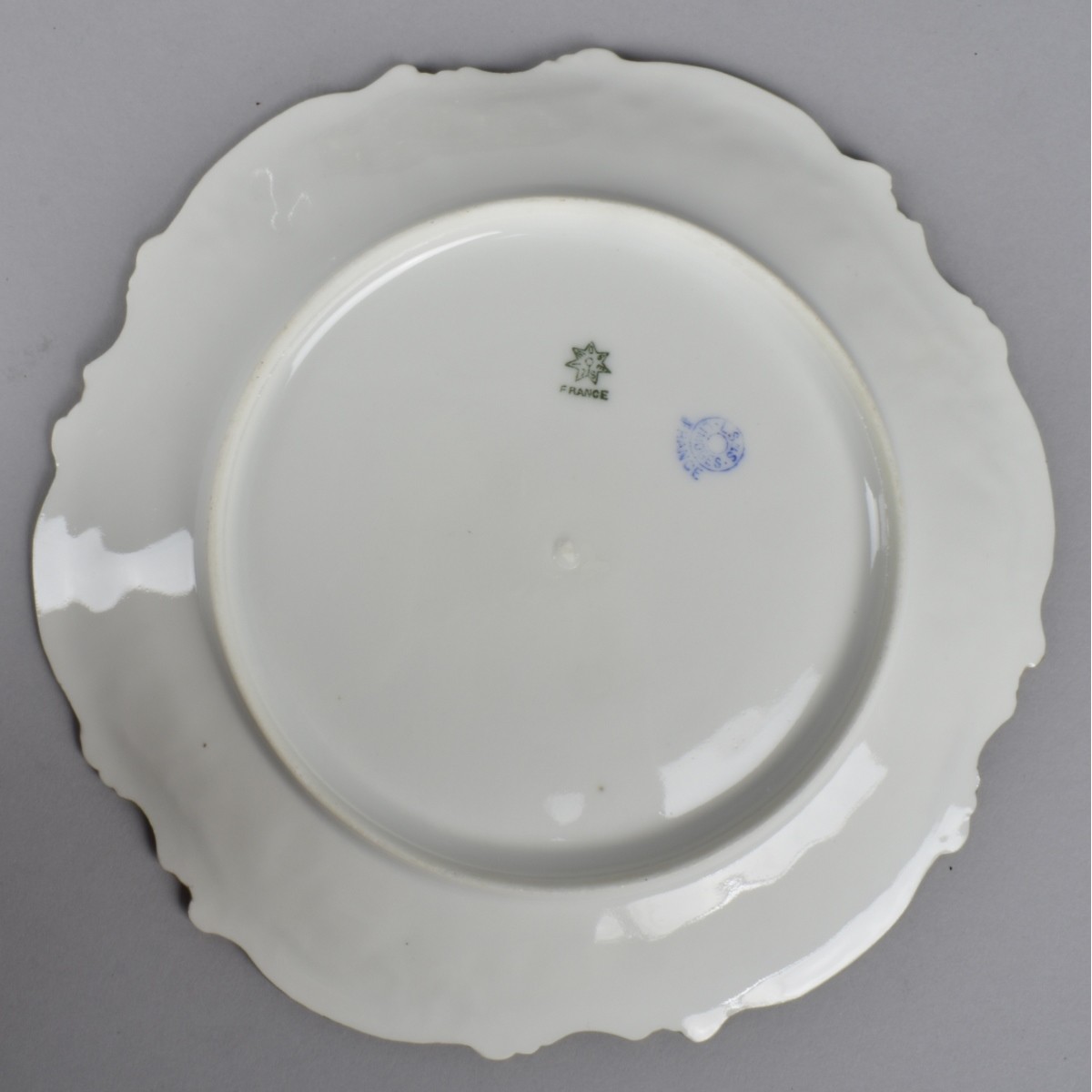 Seven LS&L Limoges Gold Boarder Plates