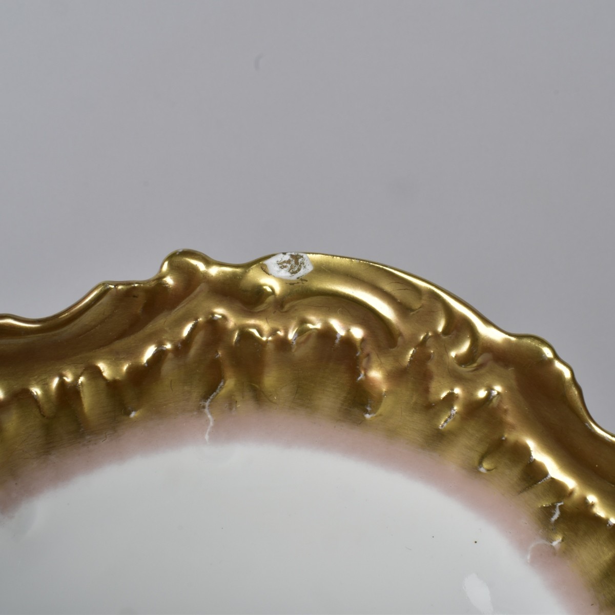 Seven LS&L Limoges Gold Boarder Plates