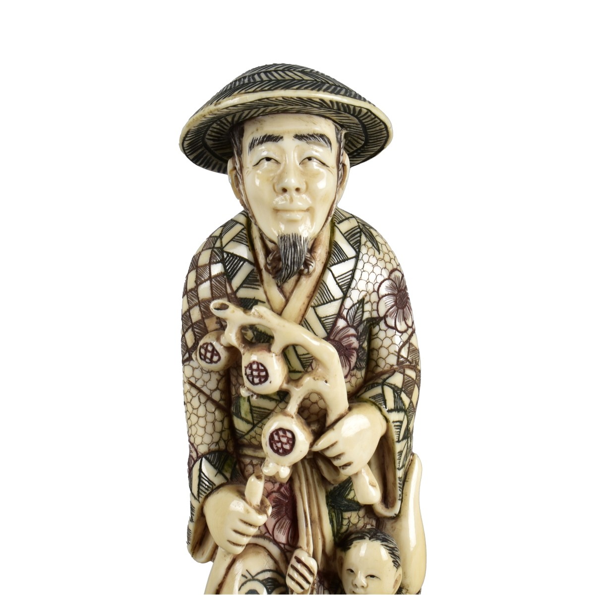 Antique Japanese Carved Figurine