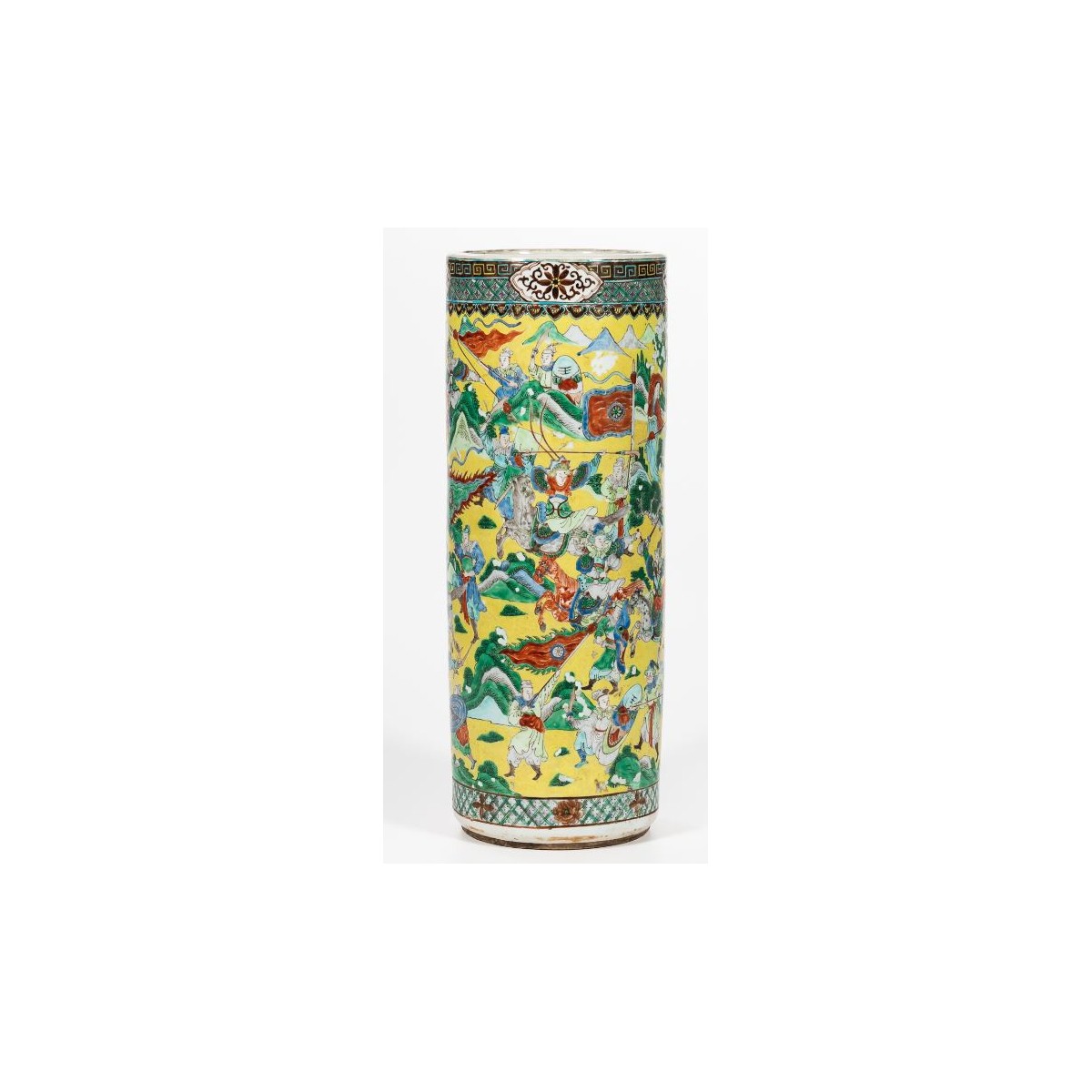 19/20C Enameled Chinese Umbrella Stand