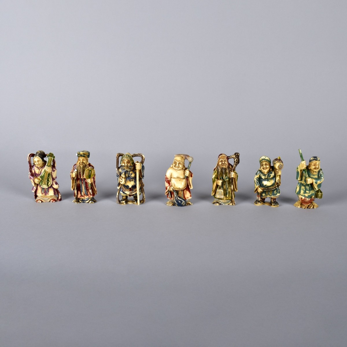 Antique Japanese 7 Lucky Gods