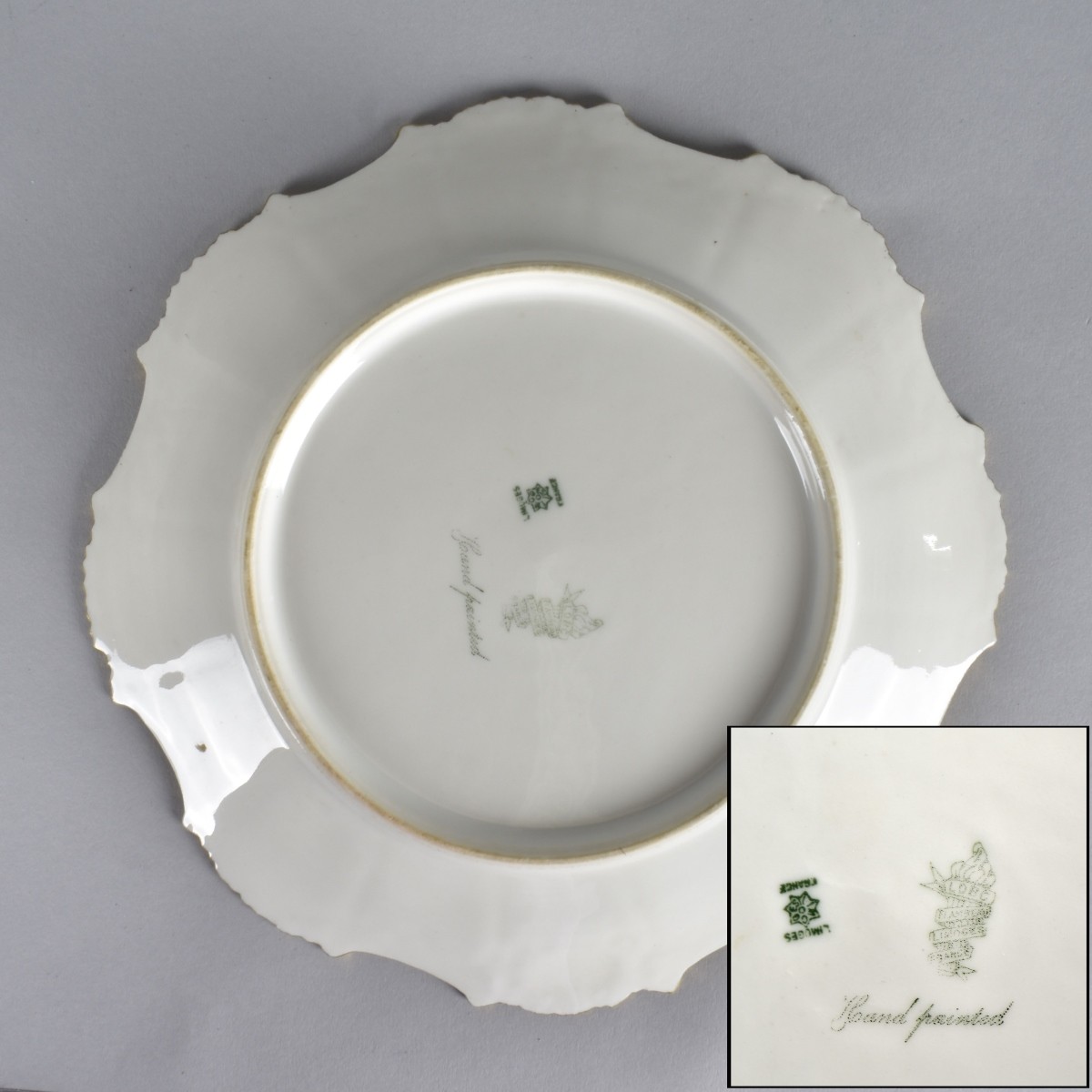 Twelve Antique Limoges Plates