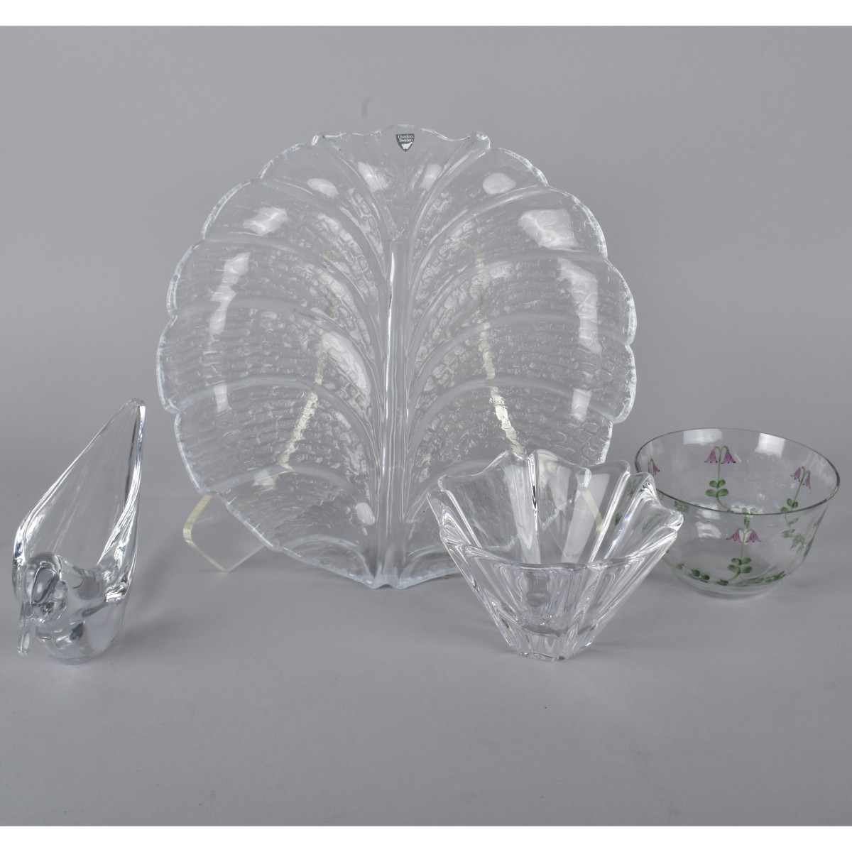 Four Crystal Tableware Items