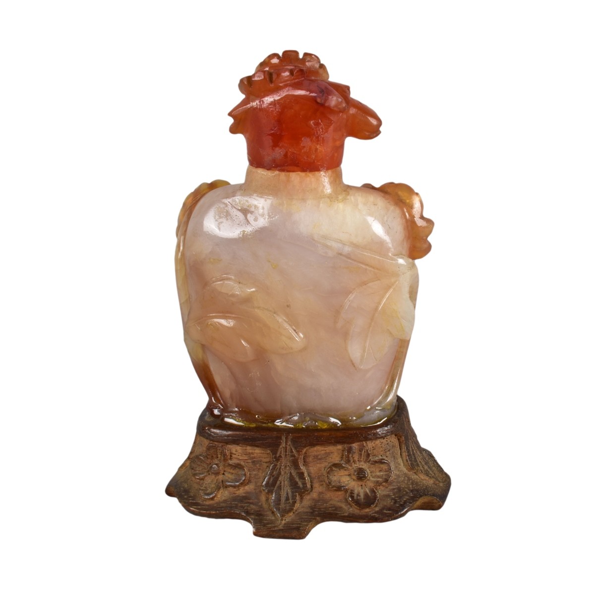 Antique Chinese Carved Agate Snuff Bottle