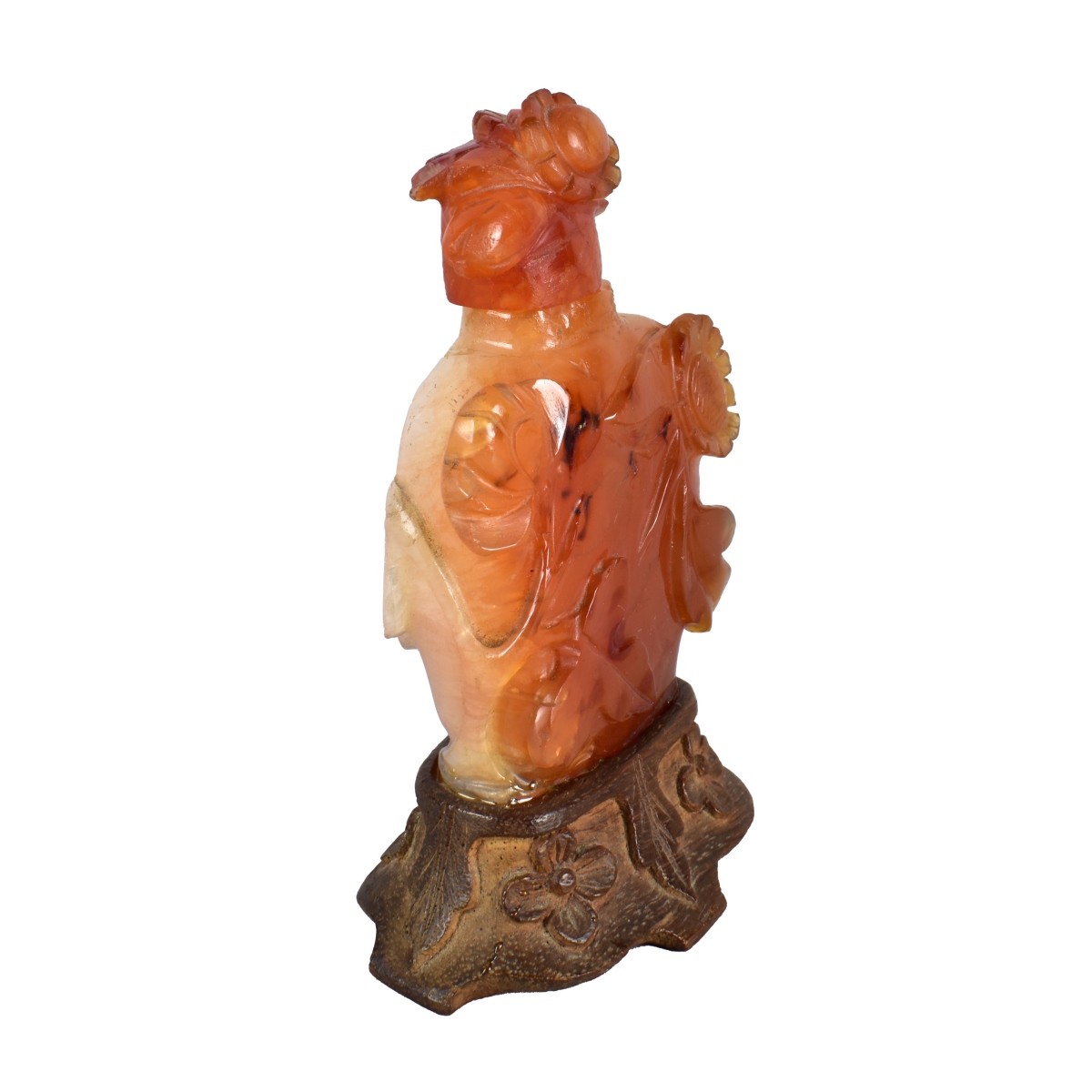 Antique Chinese Carved Agate Snuff Bottle