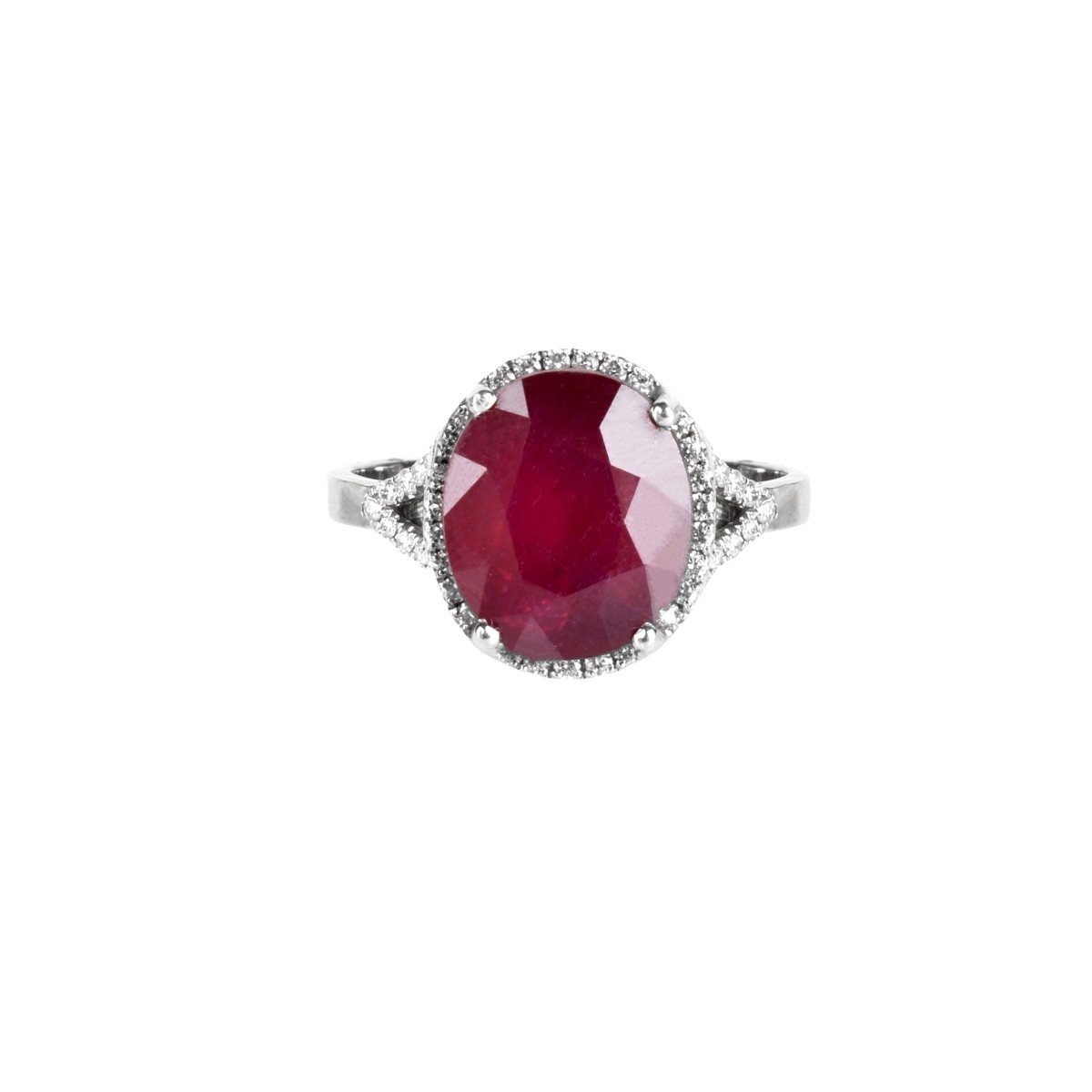 Ruby, Diamond and 18K Ring