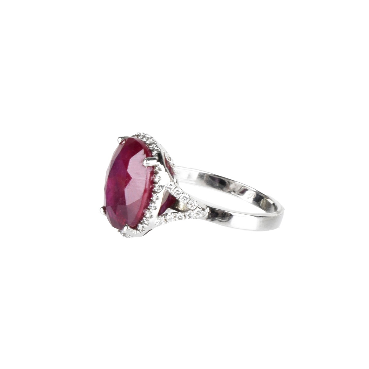 Ruby, Diamond and 18K Ring