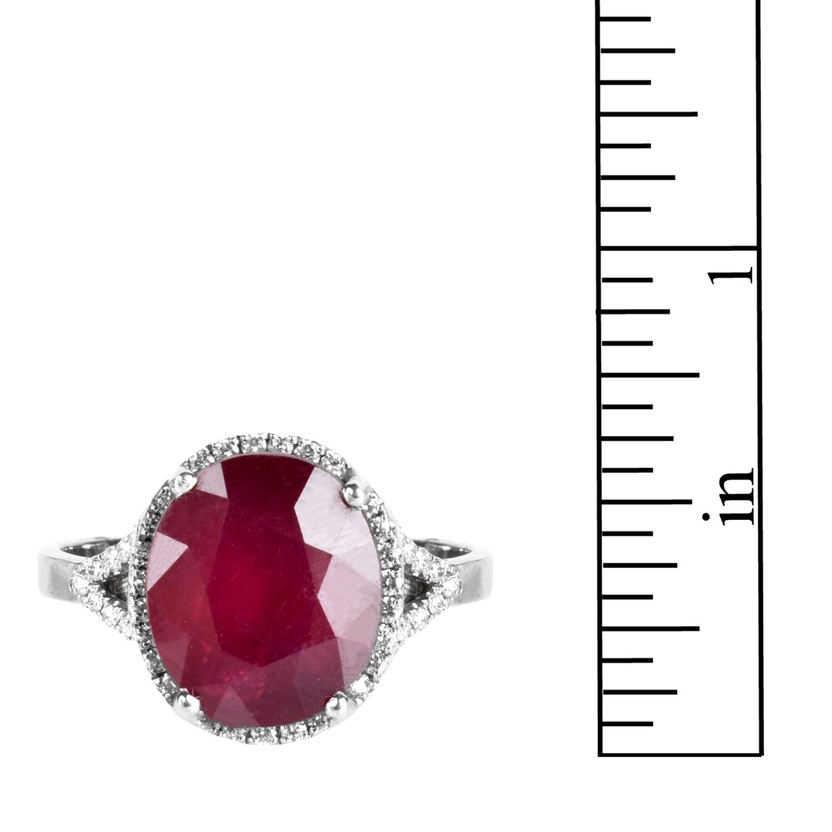 Ruby, Diamond and 18K Ring