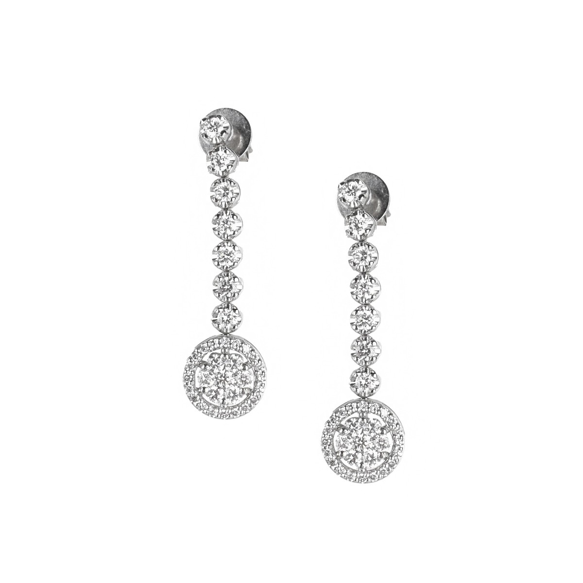 Diamond and 14K Earrings