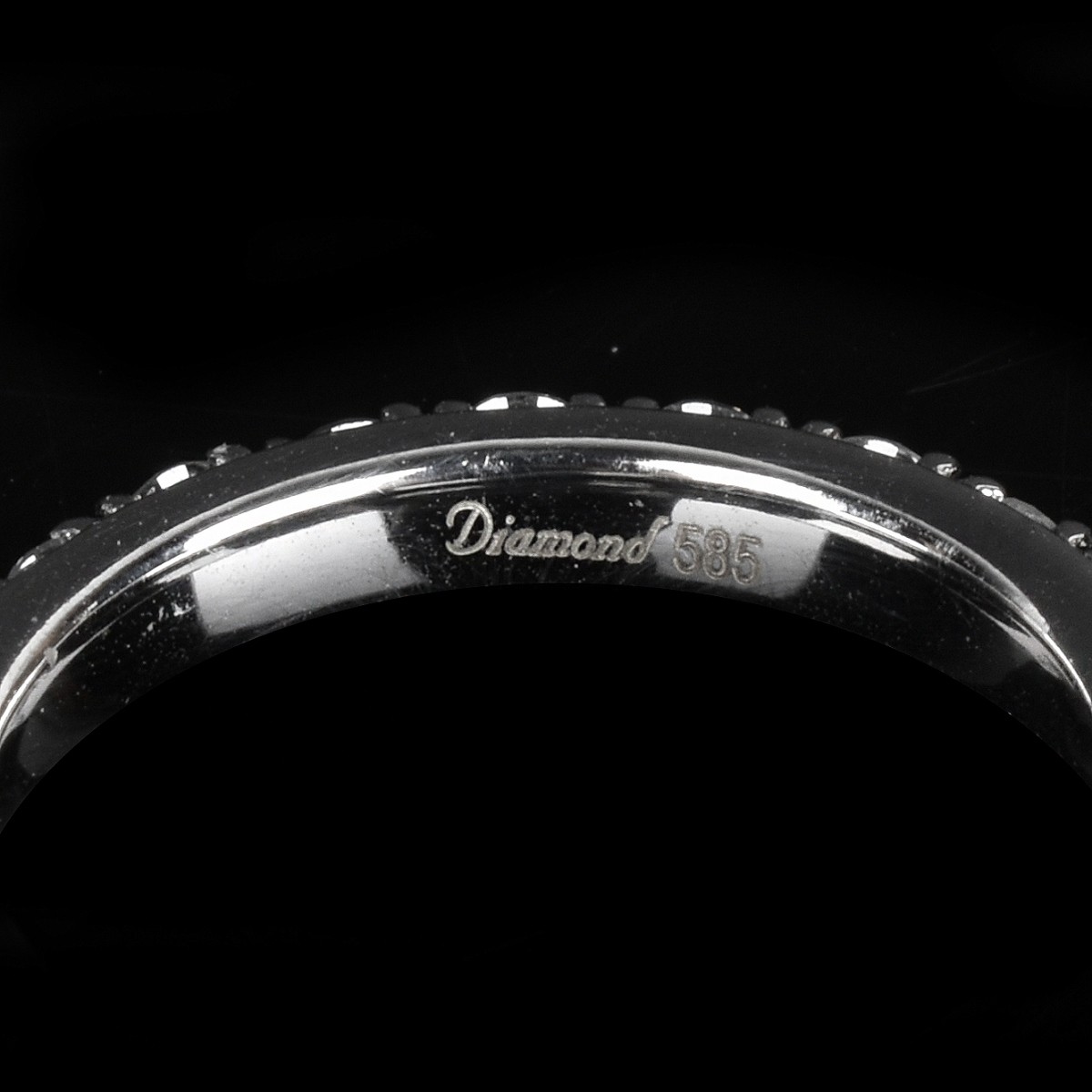 Diamond and 14K Eternity Band