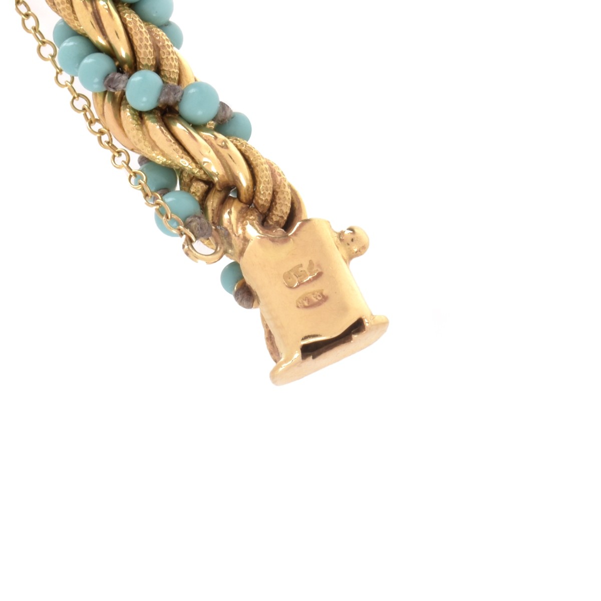 Turquoise and 18K Bracelet