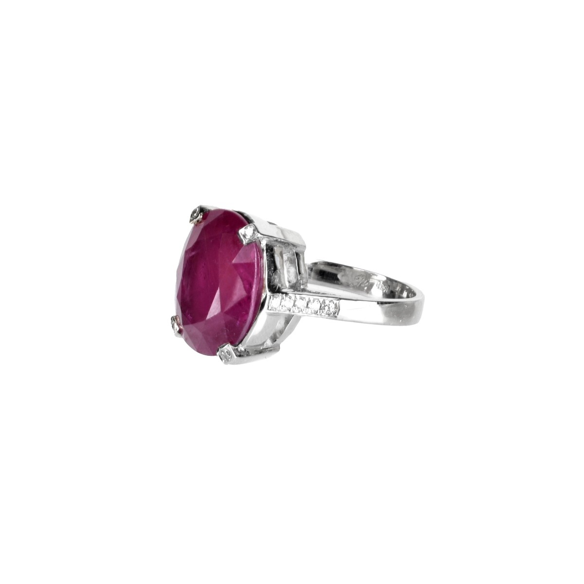 Ruby, Diamond and 18K Ring