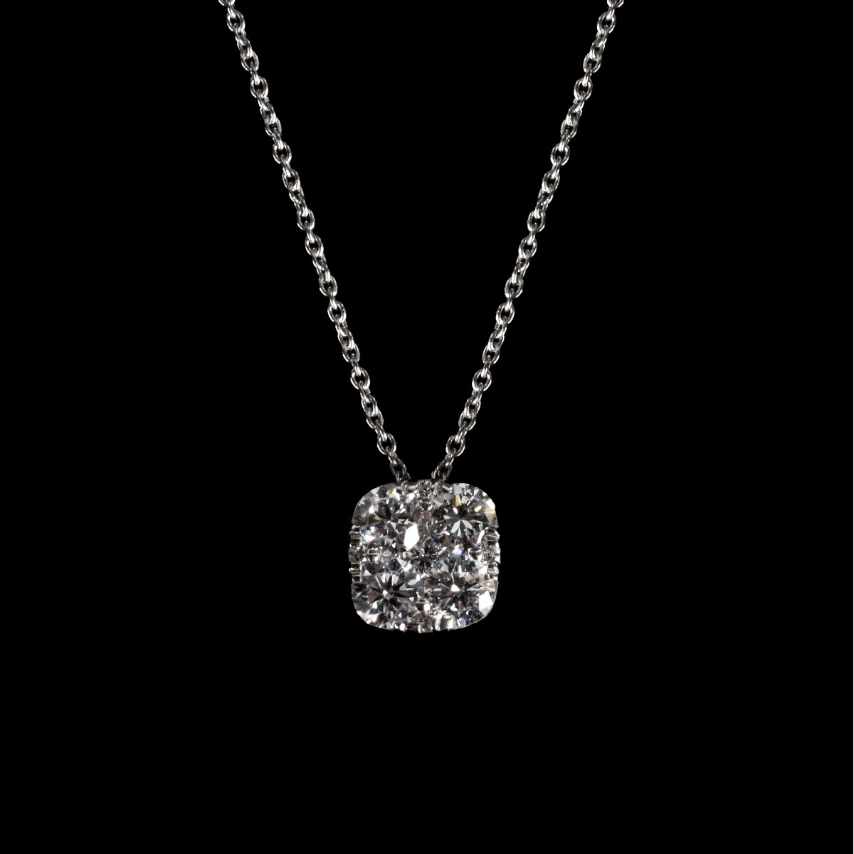 Diamond and 18K Pendant Necklace