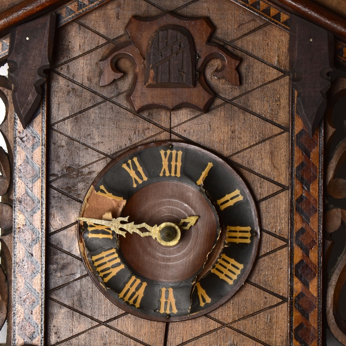 Antique Black Forest Wall Clock