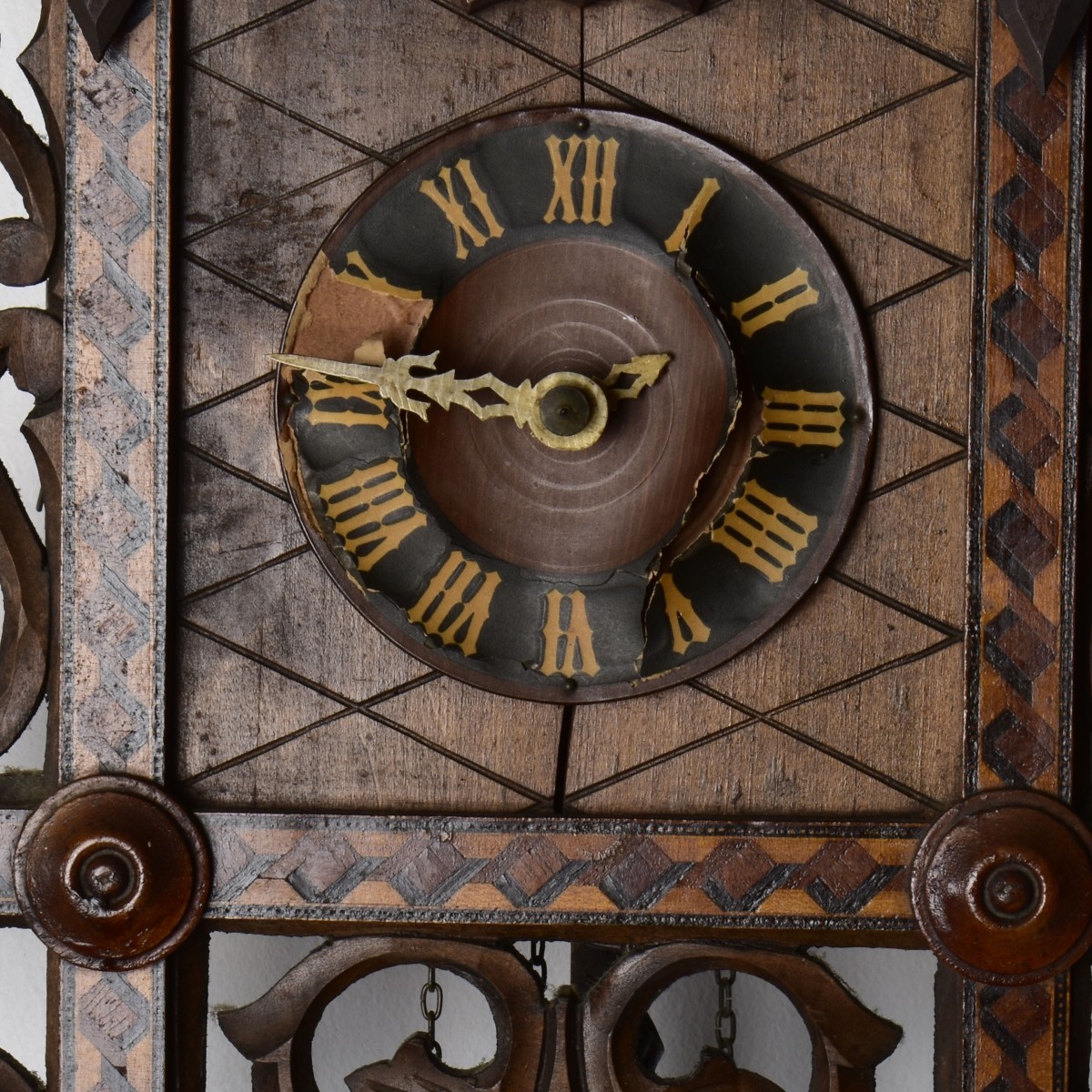 Antique Black Forest Wall Clock