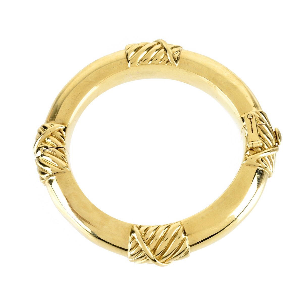 David Webb 18K Bangle Bracelet