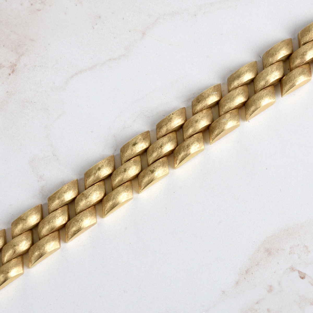 Retro 14K Link Bracelet