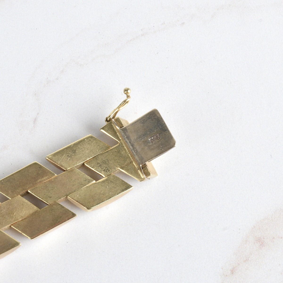 Retro 14K Link Bracelet