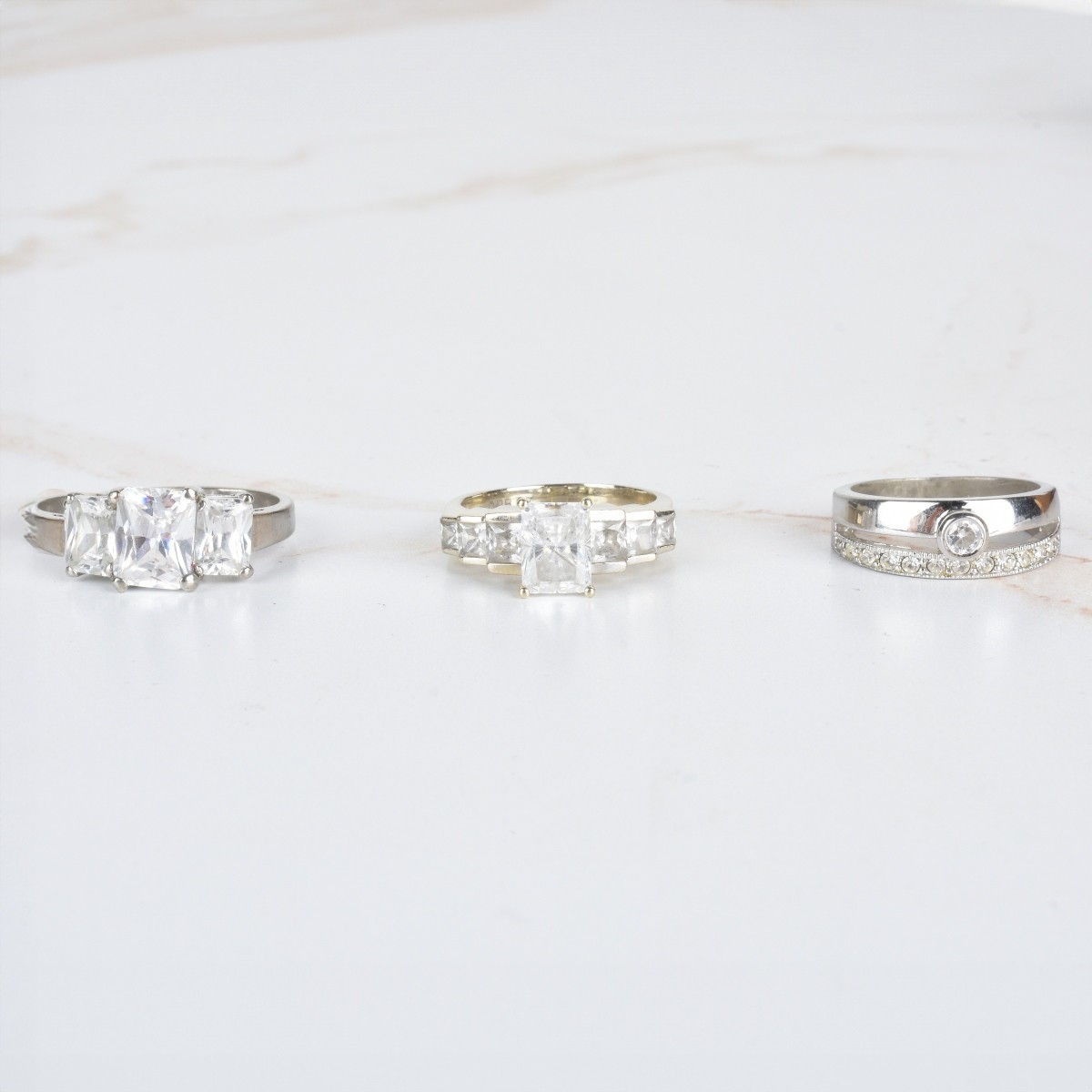 Three CZ Rings