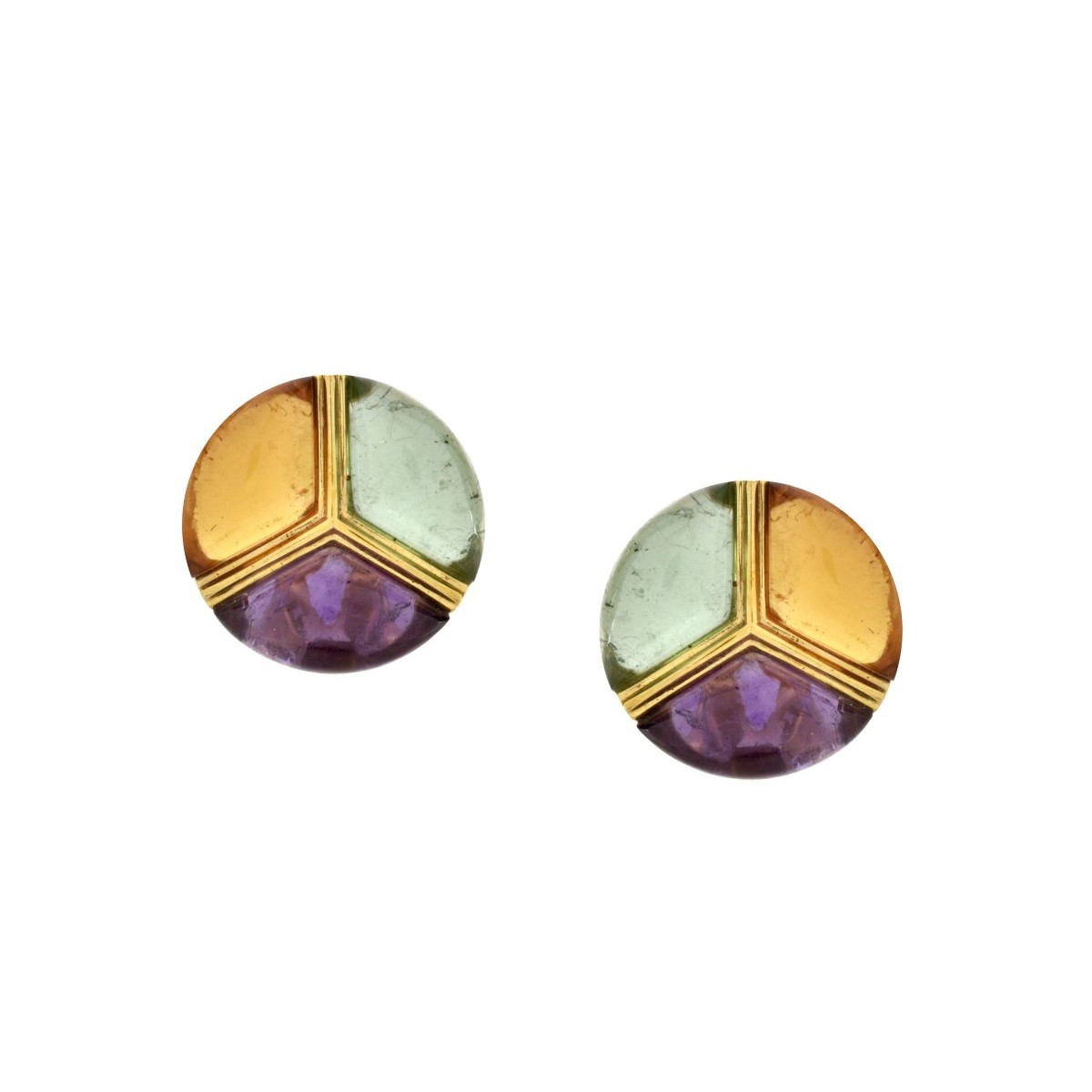 Gemstone and 18K Earrings