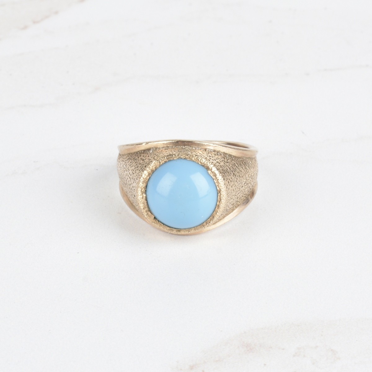 Turquoise and 14K Ring